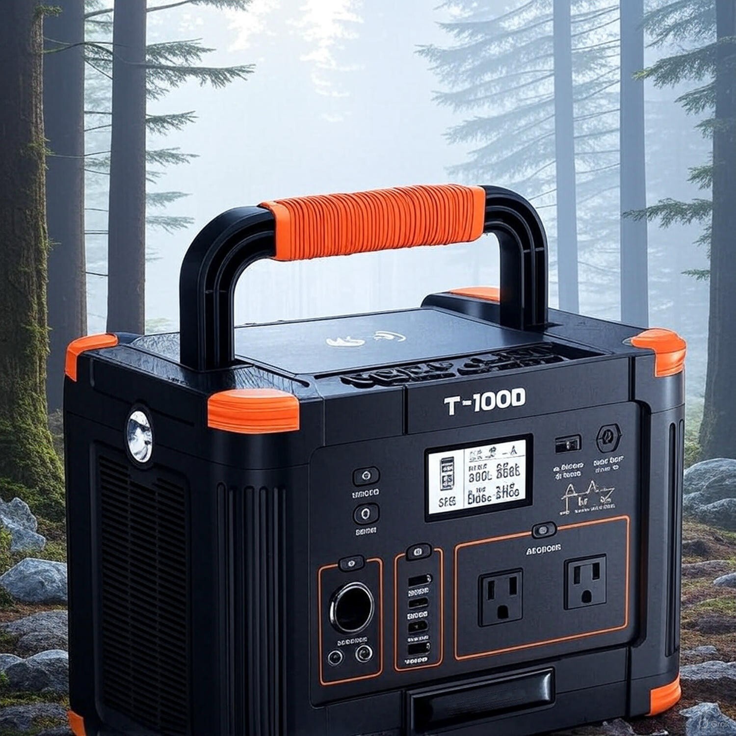 1000W 500W Portable Solar Generator Station Battery Power Bank