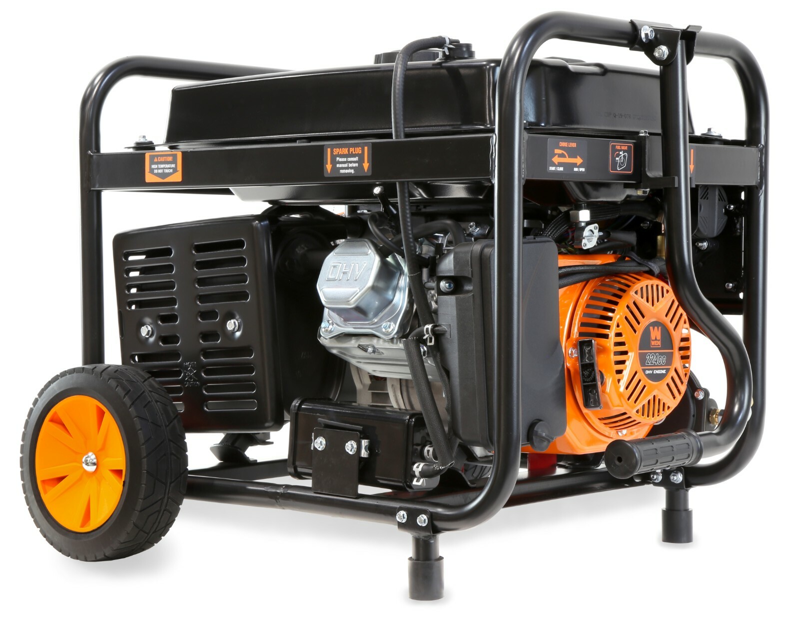 4750W 120V/240V Dual Fuel Electric Start Portable Generator, CO Shutdown Sensor