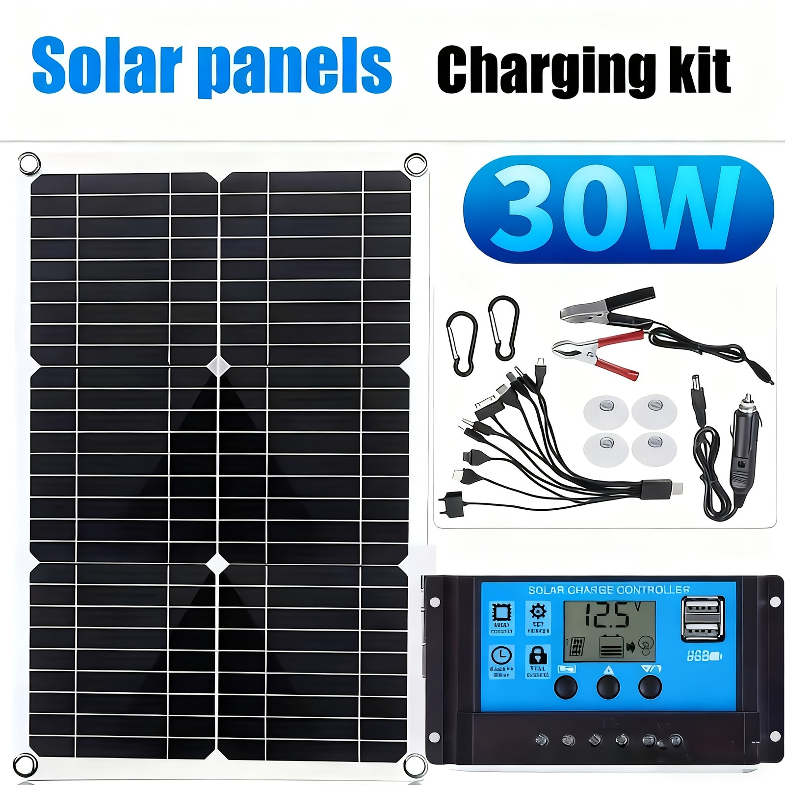 12V Solar Panel Kit 100A Controller – Solar Energy System for Home or RV