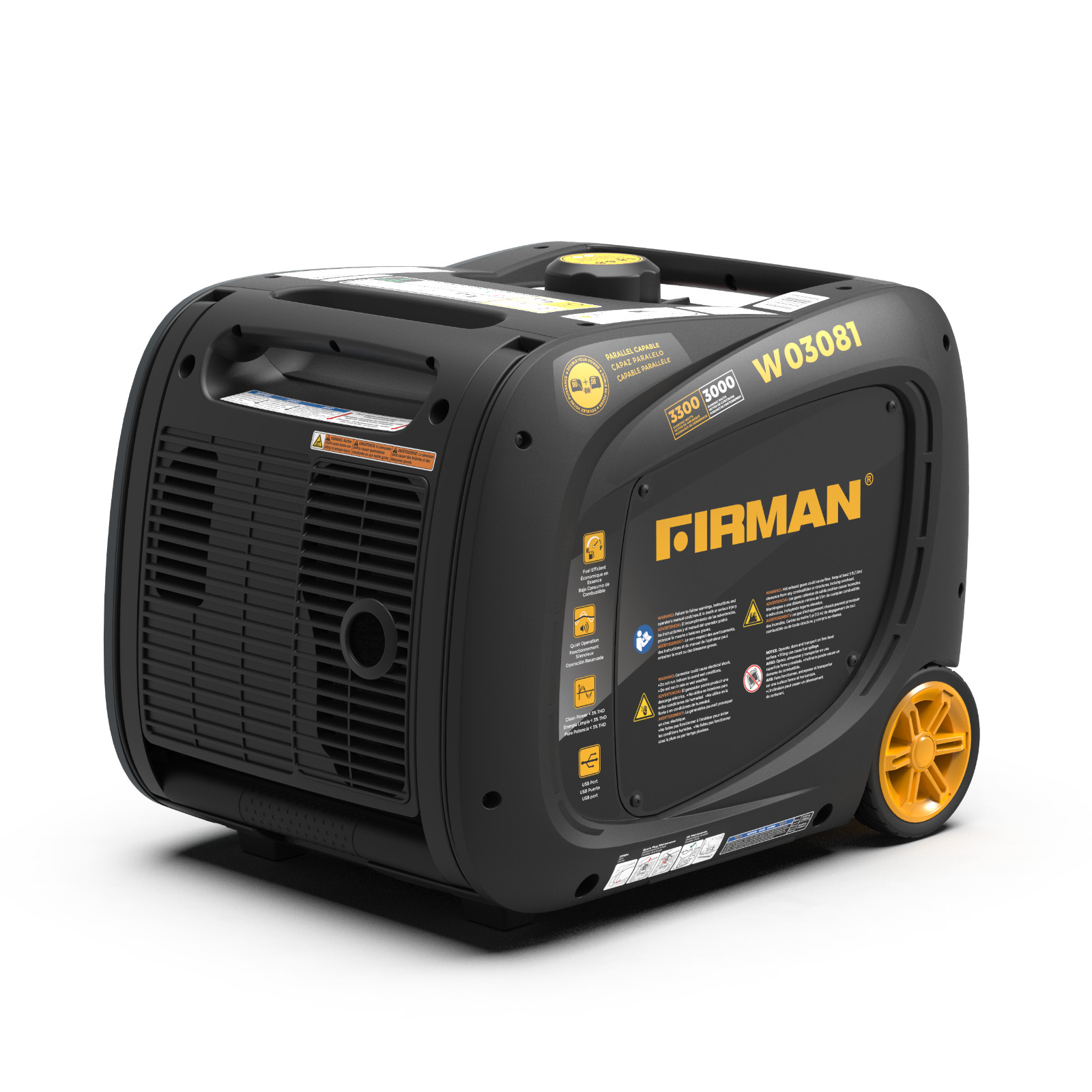 FIRMAN W03081F 3300W Inverter Portable Generator – Certified Refurbished