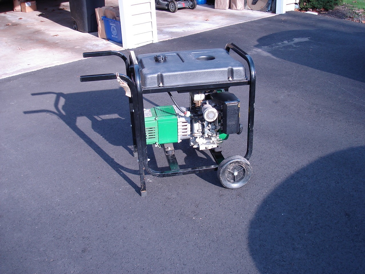 Coleman Powermate 5000W Powerbase ER Generator with a 10 hp B&S electric start