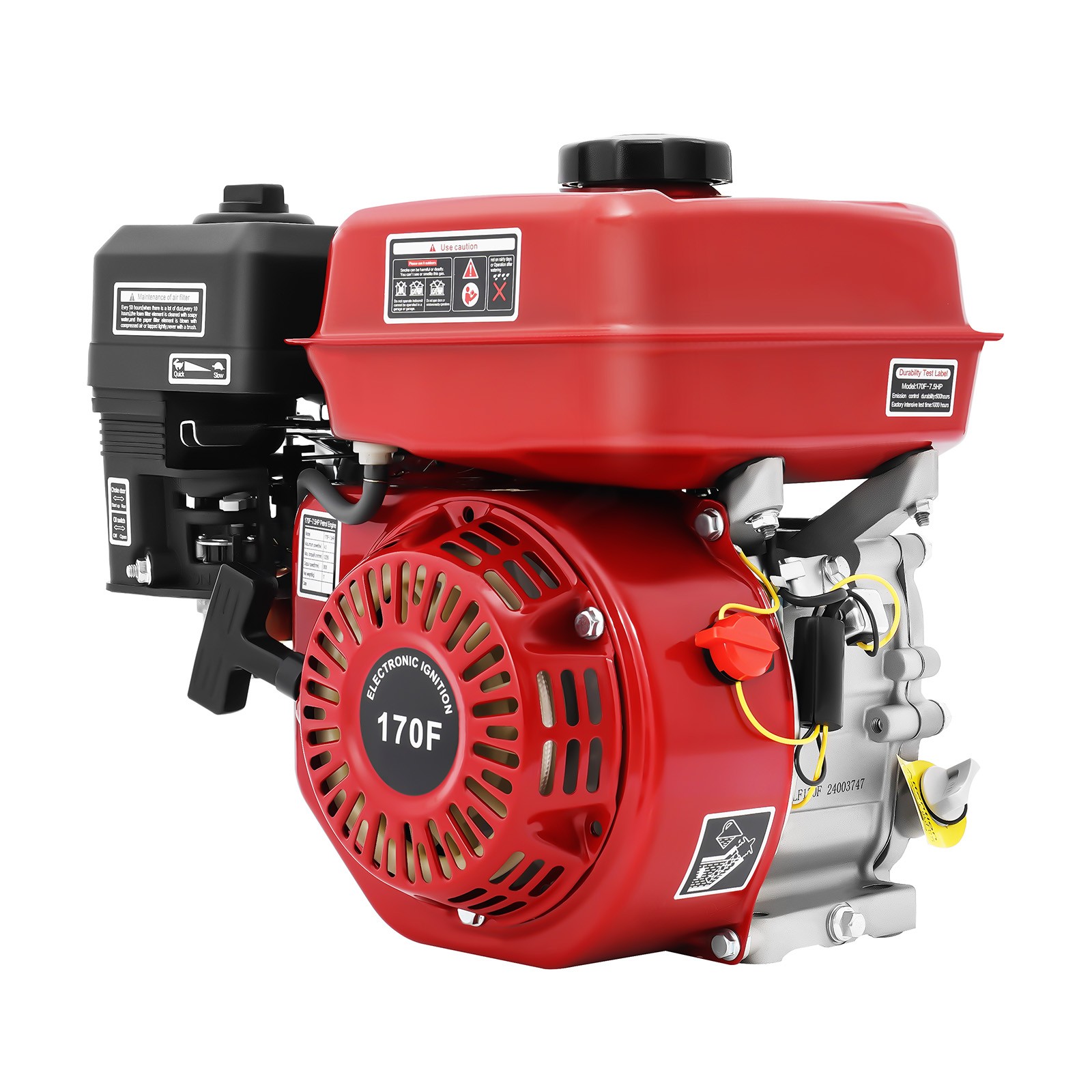 212cc 7.5HP 4-Stroke Pull Start Horizontal Gas Engine Motor For Go Kart Minibike