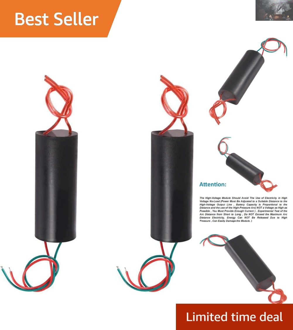 2-Piece DC 6-12V to 1000kV High Voltage Generator – Easy Connection & Use