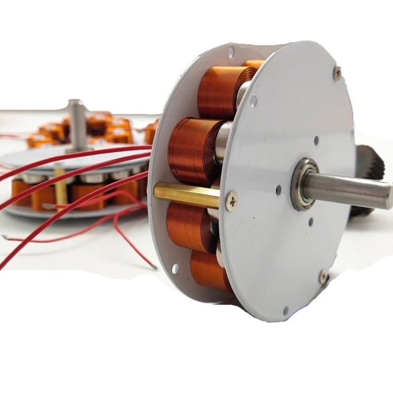 104x25MM Disc Generator Strong Magnetic Low Speed Multi-Pole 3-Phase Alternator