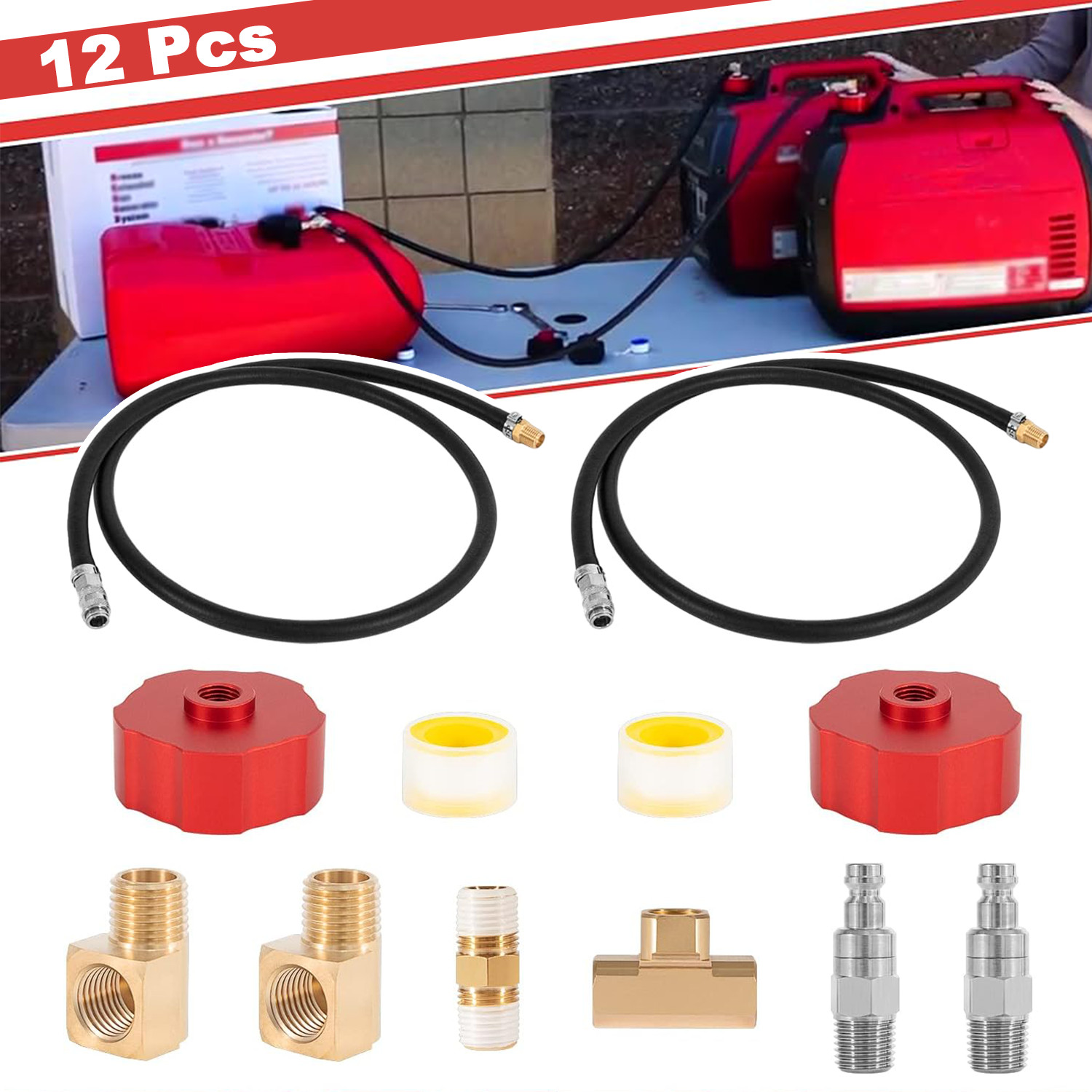 Generator Fuel Extended Fuel Kit for Honda EU2200, EU2000/EU1000/Generac/Kipor