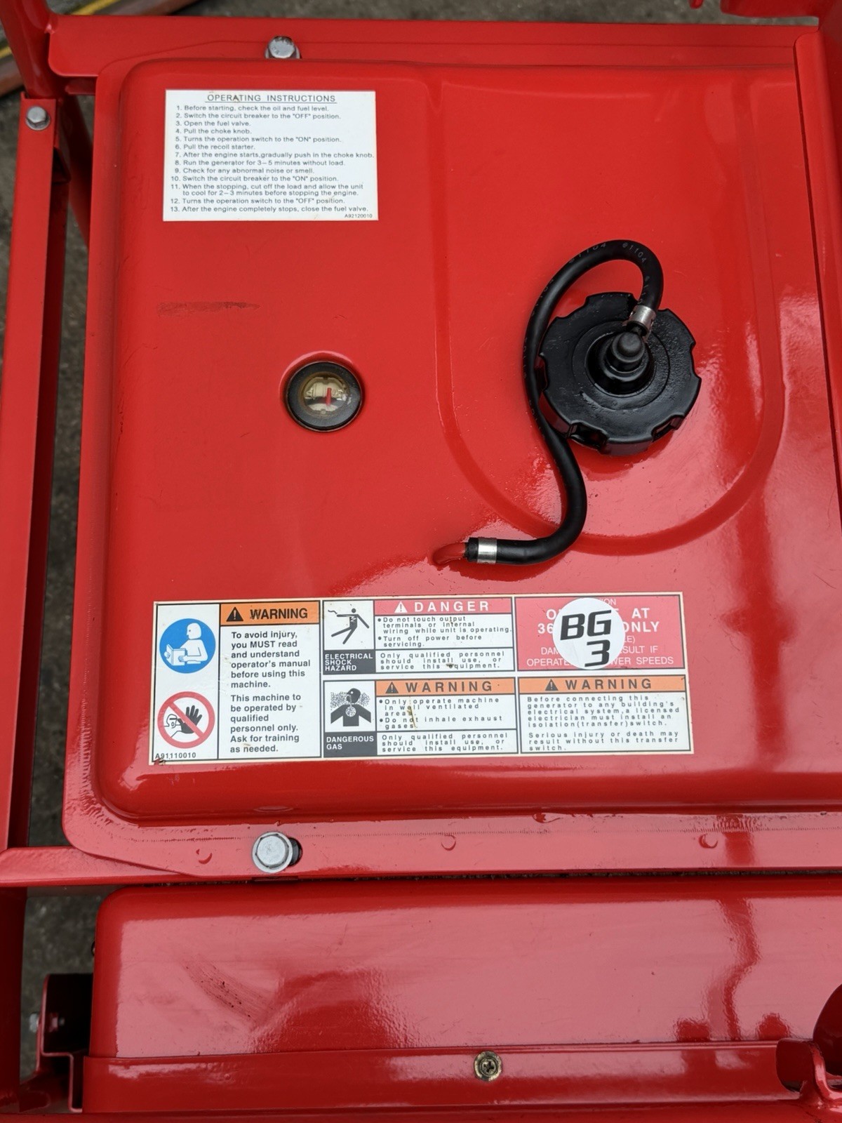 Multiquip MQ Generator GA-6HR 6000 Watts 120/240V Honda Motor Works Great MINT