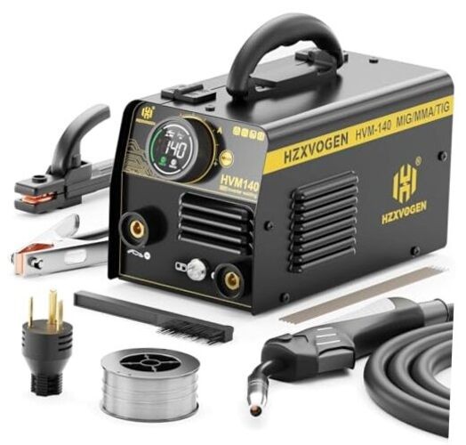 140A MIG Welder, 110V/220V Dual Voltage, Flux Core MIG/Lift MIG Welder 140A