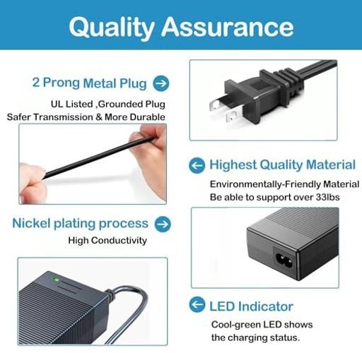 90W Universal AC Adapter Charger for Portable Power Station 300W to 600W