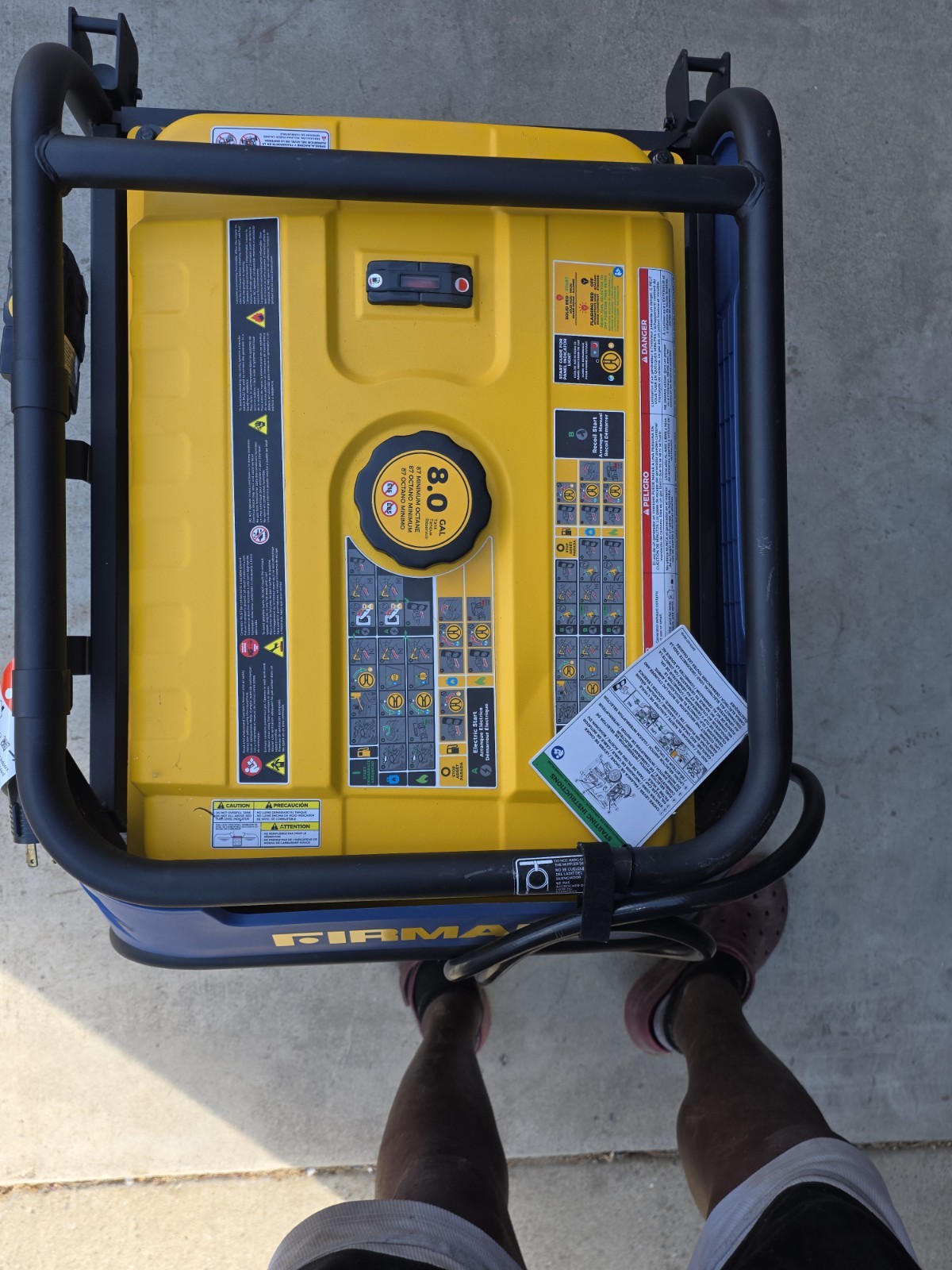Firman Model: t07571Tri Fuel 7500W Portable Generator Electric Start 120/240V