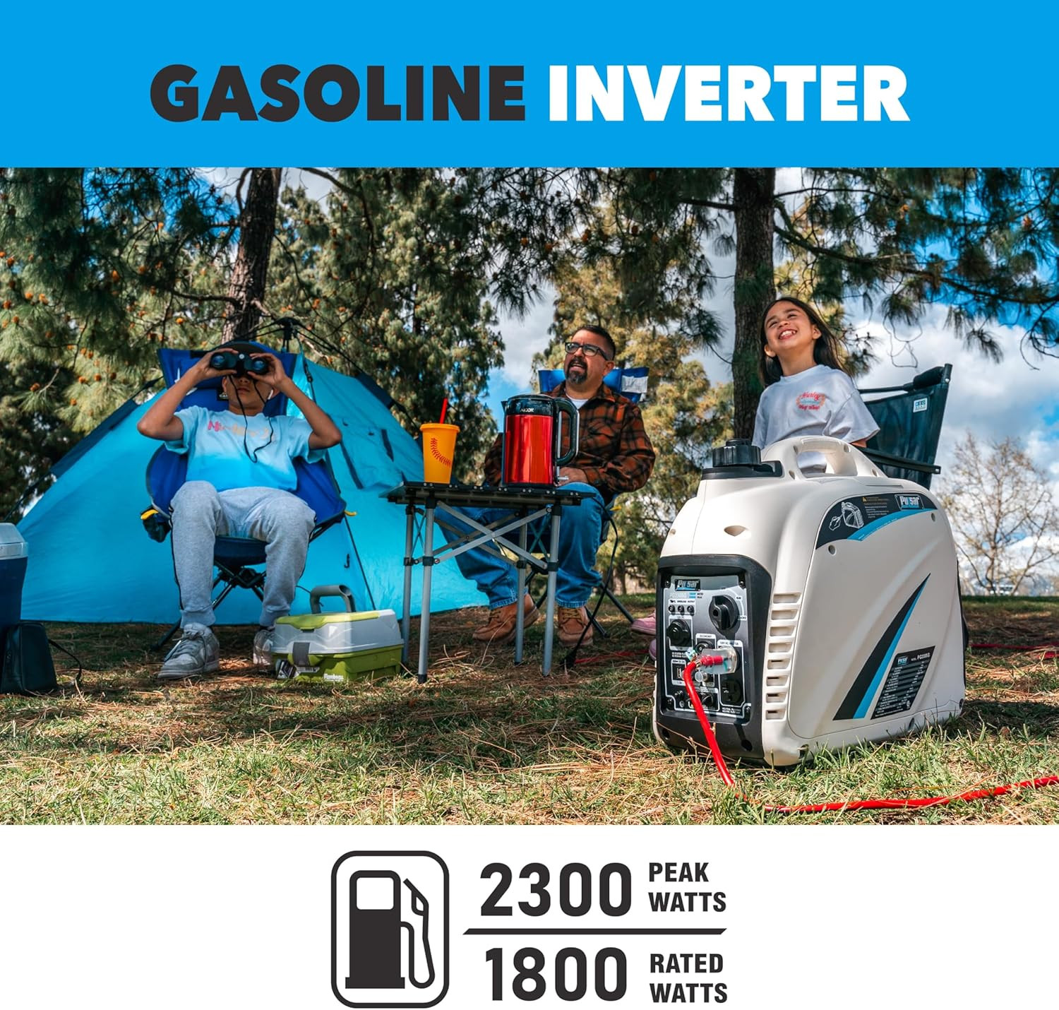 Pg2300Is 2,300W Portable Super Quiet Gas-Powered Inverter Generator with USB Out