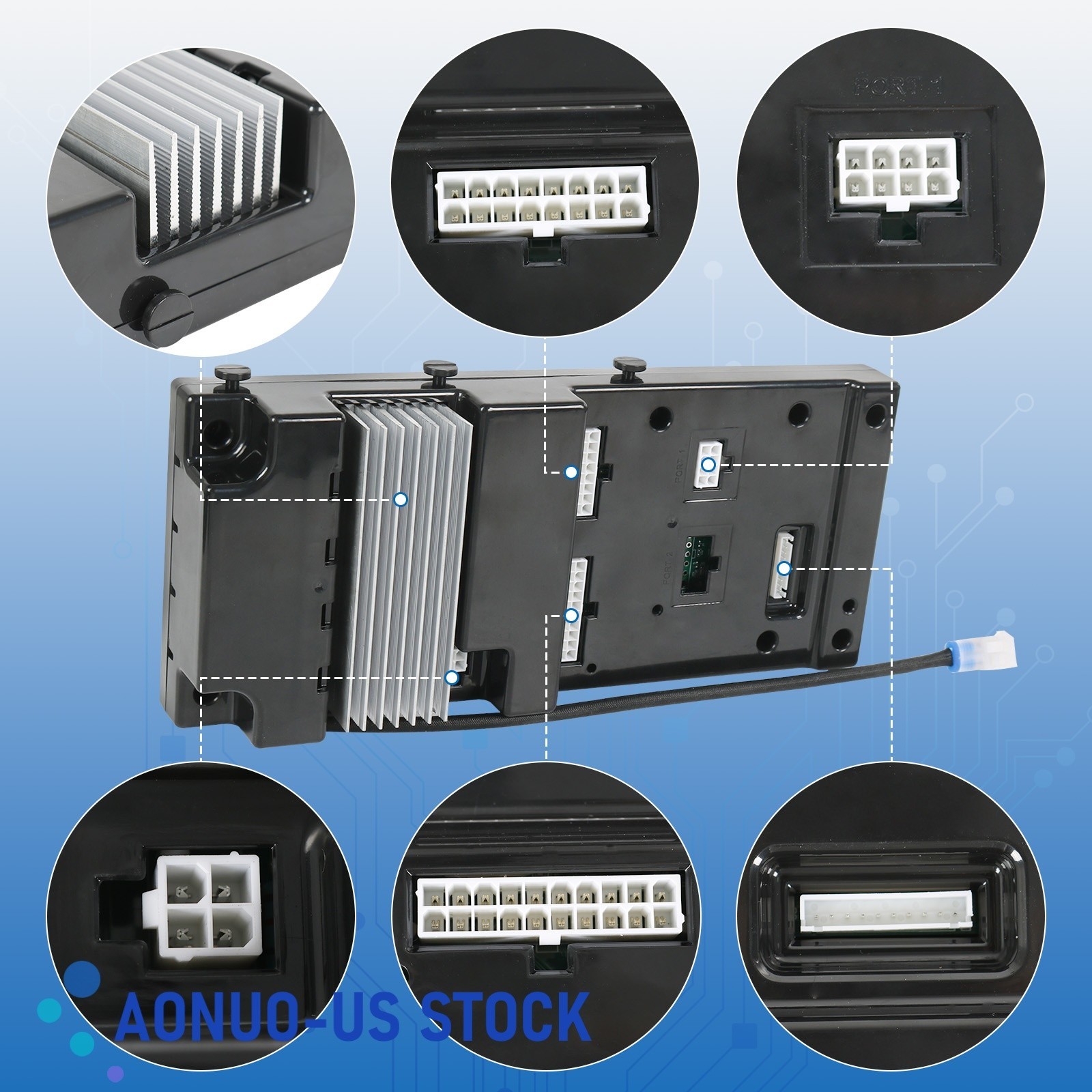 Black Generator Standby Controller Assembly HSB AC Replace For RV 0J8371C