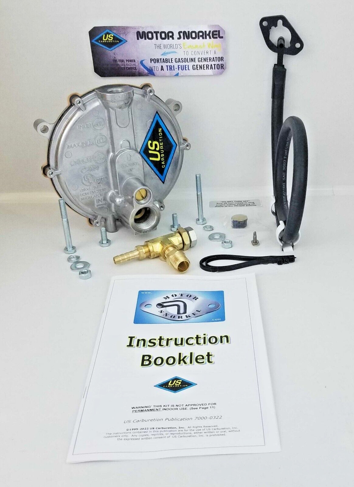 Honda EU1000 Tri-Fuel Propane Natural Gas Gasoline EU1 Generator Conversion Kit