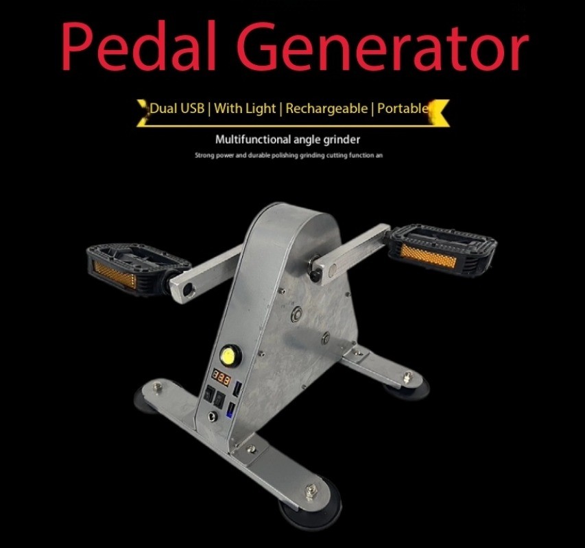 Portable Foot-Powered Generator Brushless Permanent Magnet Outdoor Charging