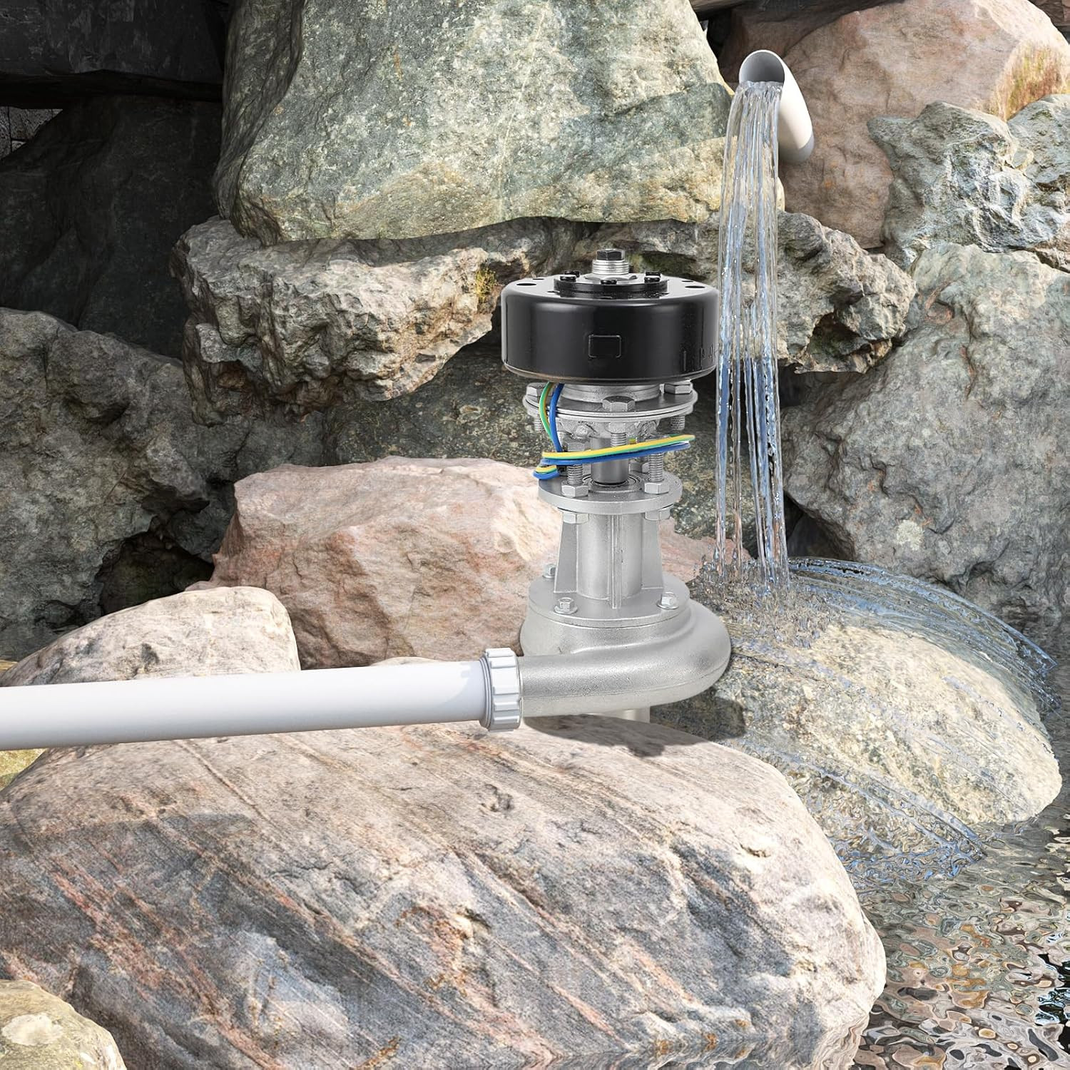 110V-220V 1000W Micro Hydroelectric Generator Water Turbine Generator Portable M