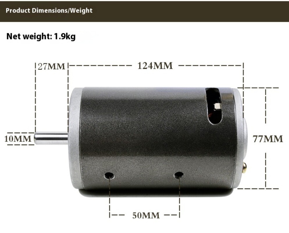 220V550W High Power Permanent Magnet DC Generator Hand Crank DC Motor Motor