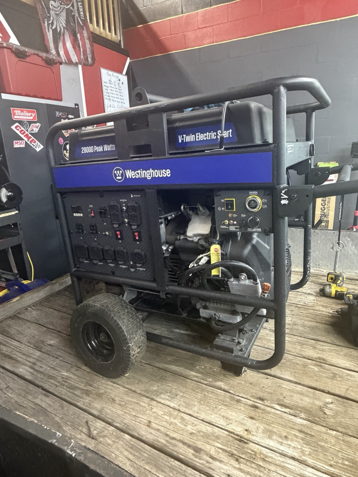 Westinghouse V-Twin Electric Start Portable Generator 28000 Peak Watts