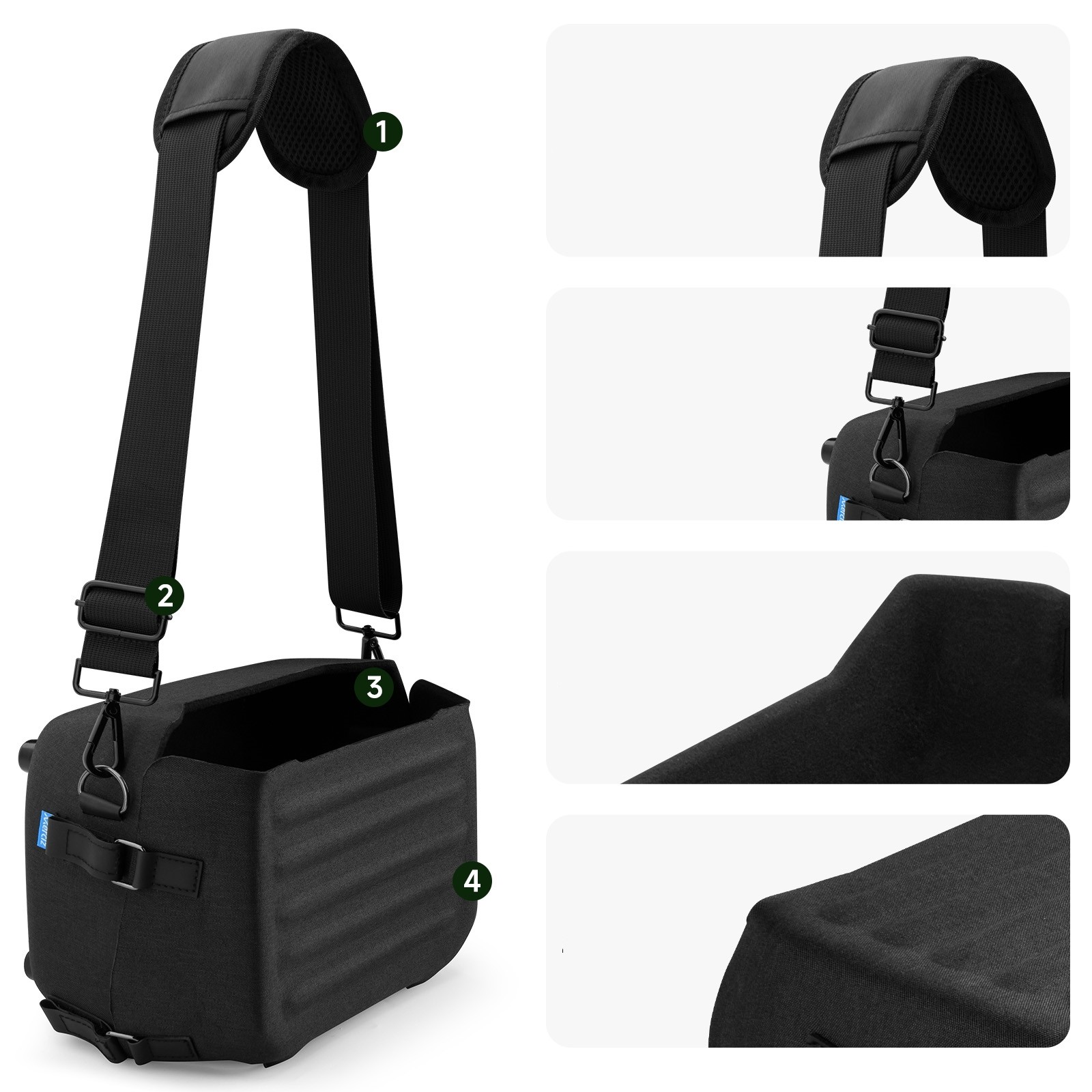For EcoFlow River 2 Protective Case with Shoulder Strap