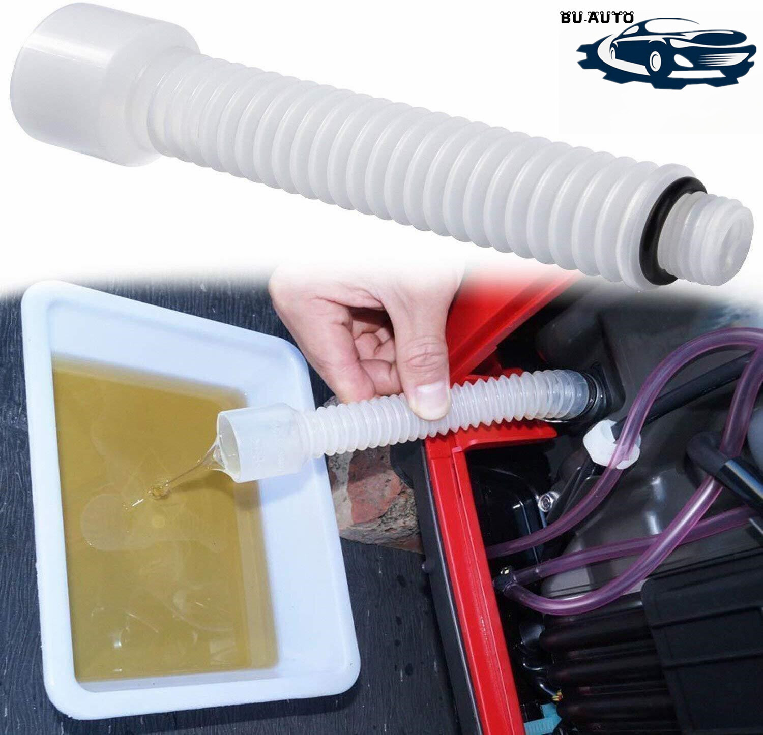 Mess Free Oil Change Funnel Tube Flexible Pipe for Honda EU2000i EU1000i Plastic