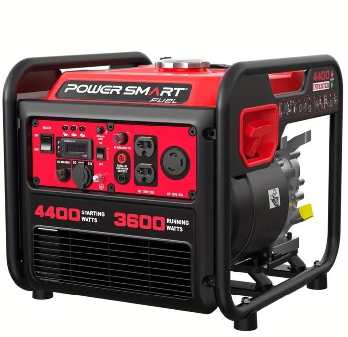 4400W Super Quiet Portable Generator Compact Design Digital Display Easy Start