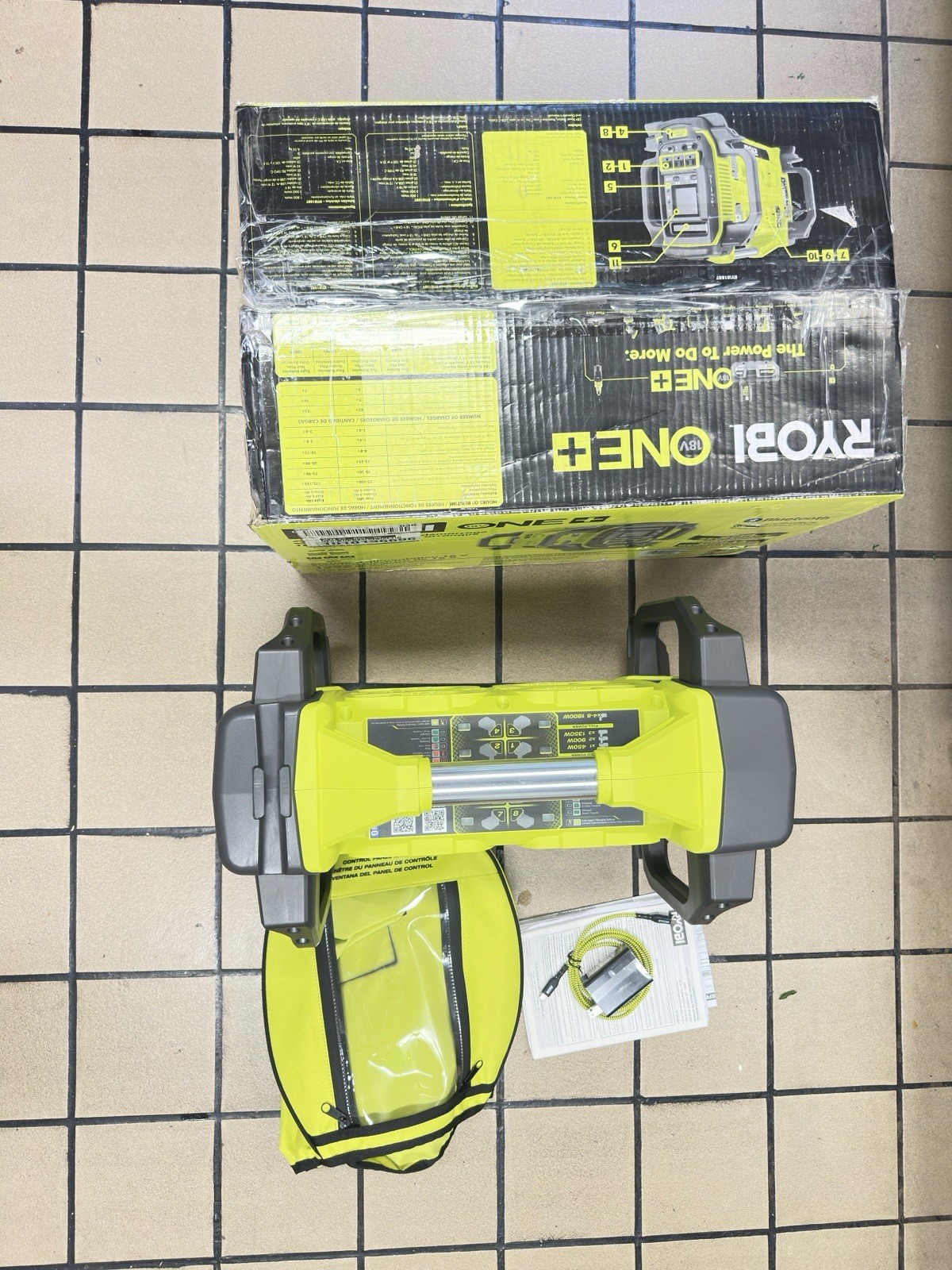 NEW Ryobi RYi818BT ONE+ Volt Power Station Inverter Generator 18V Tool Only
