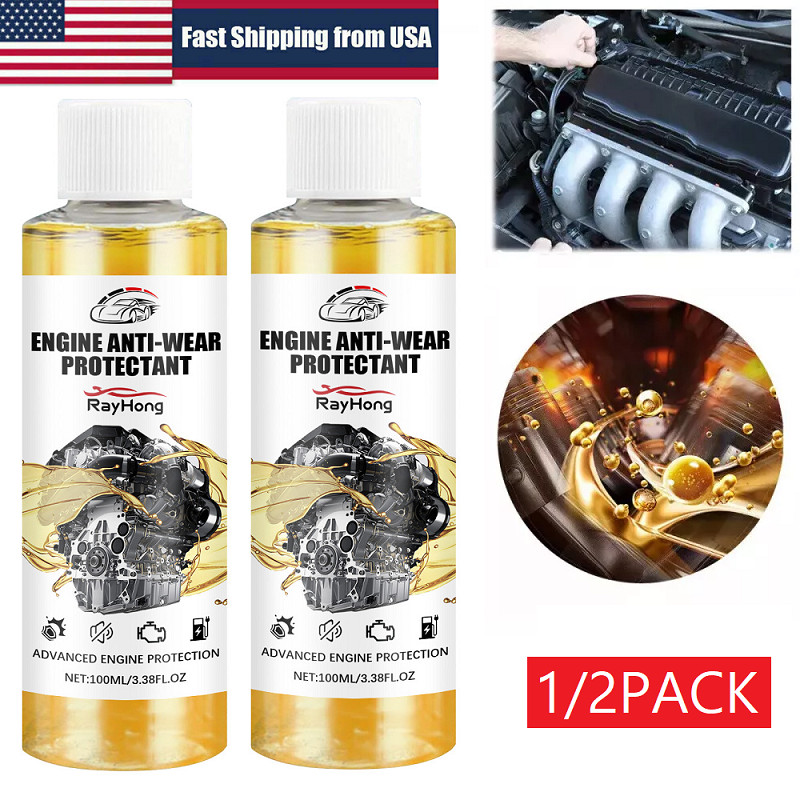 2Pcs Anti-Wear Engine Treatment Oil Additive Highly Effective Engine Protectant