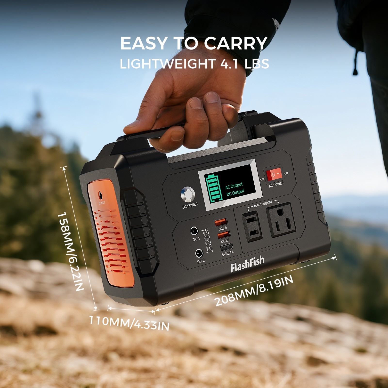 200W 151Wh Battery Power Generator Portable Power Station for Outdoor Travels