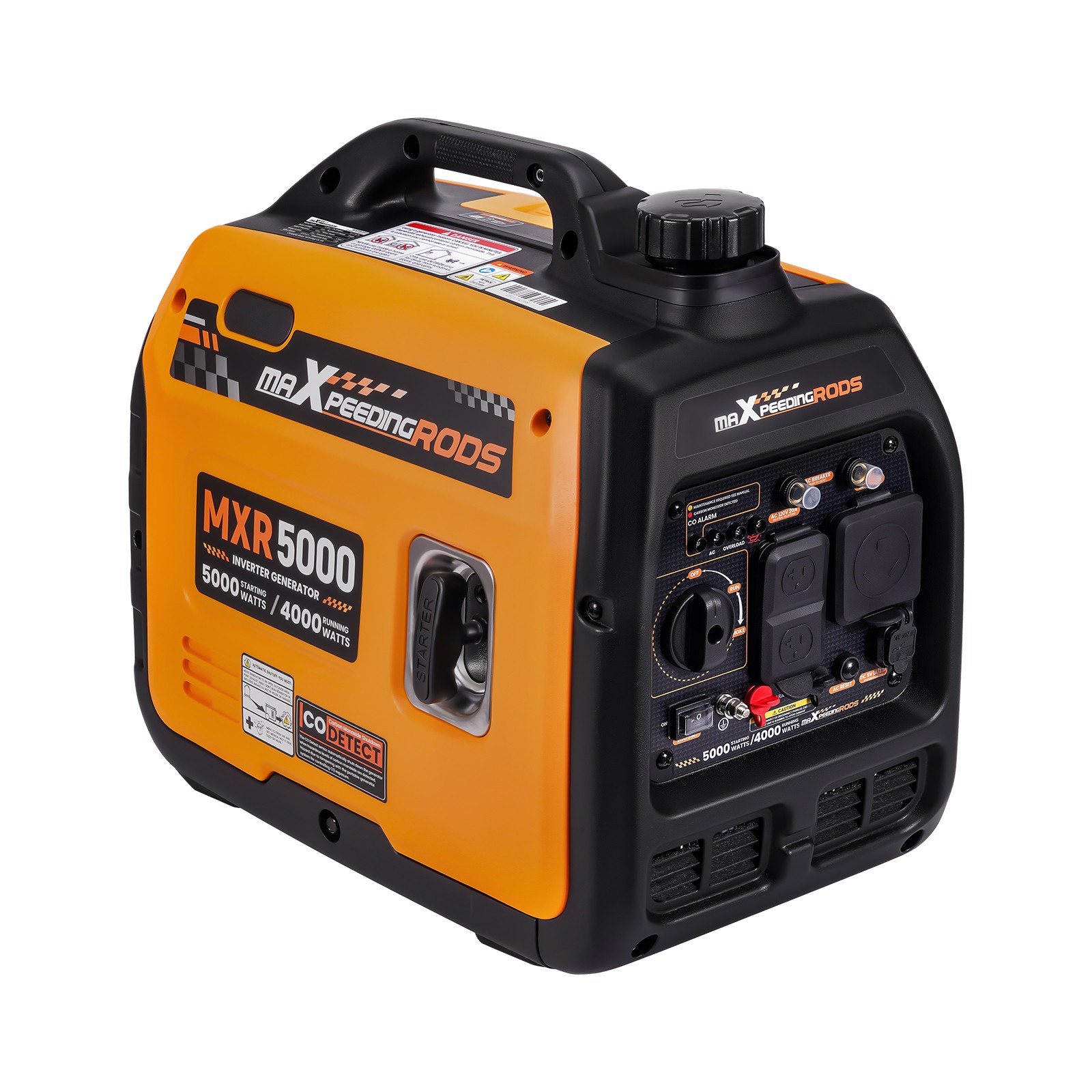 Quiet Gasoline Inverter Generator 5KW Portable 23kg for Home Backup Camping