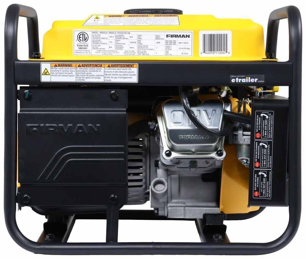 Firman 1500W Portable Gas Generator 1200W RV Camping Manual Start