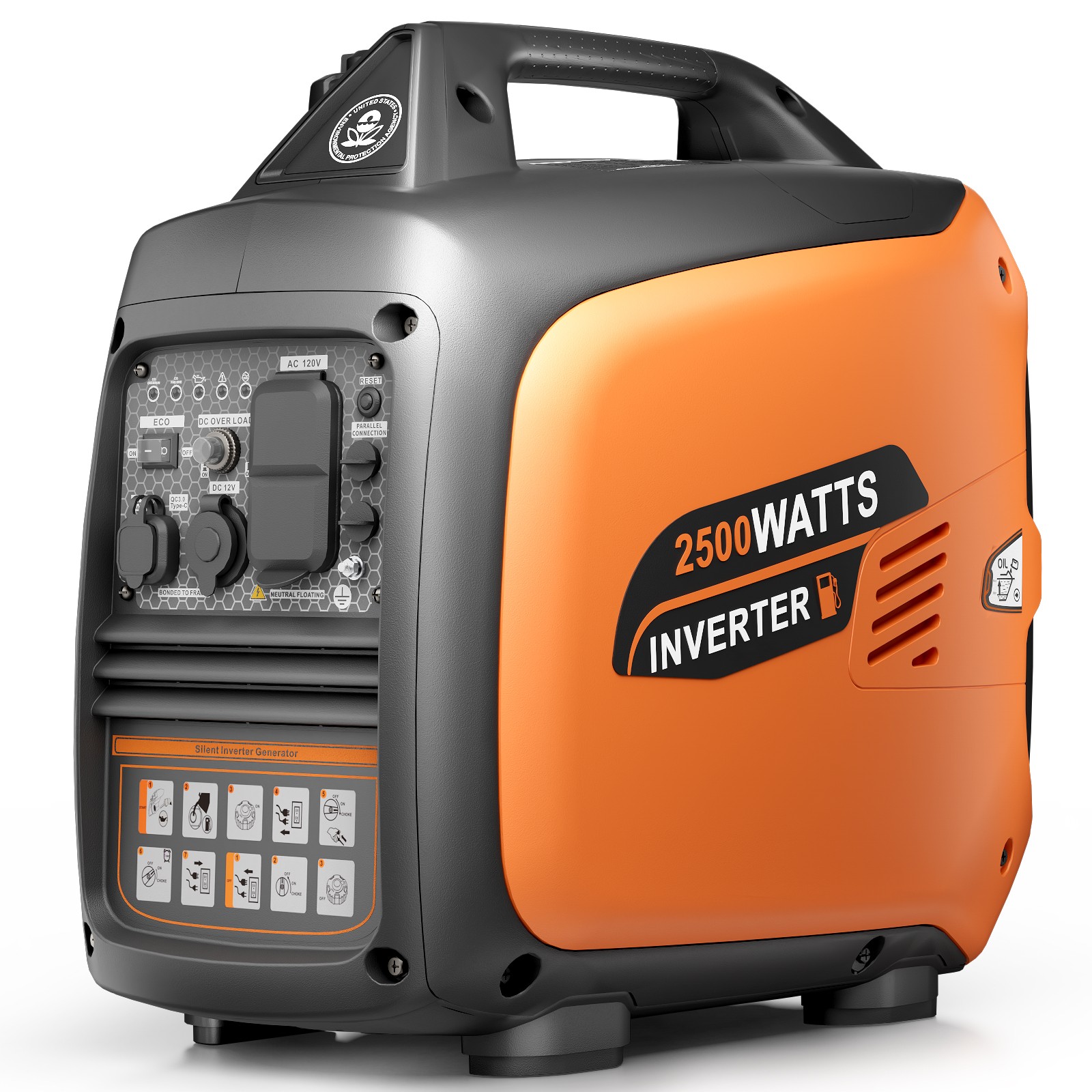 Efurden Gasoline Inverter Generator Portable 2500W 2800W 4300W 4800W Generator