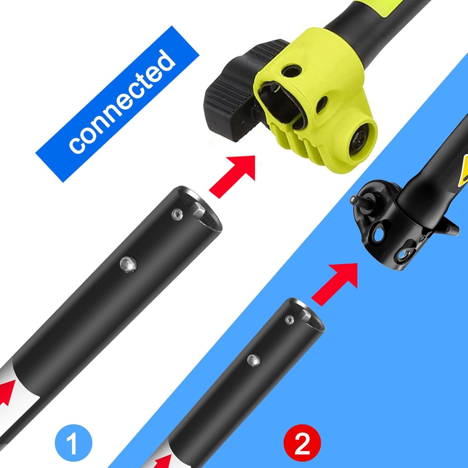 Hedge Trimmer Attachment Straight Shaft Compatible DWOAS8HT TPH720 WA0220 Black