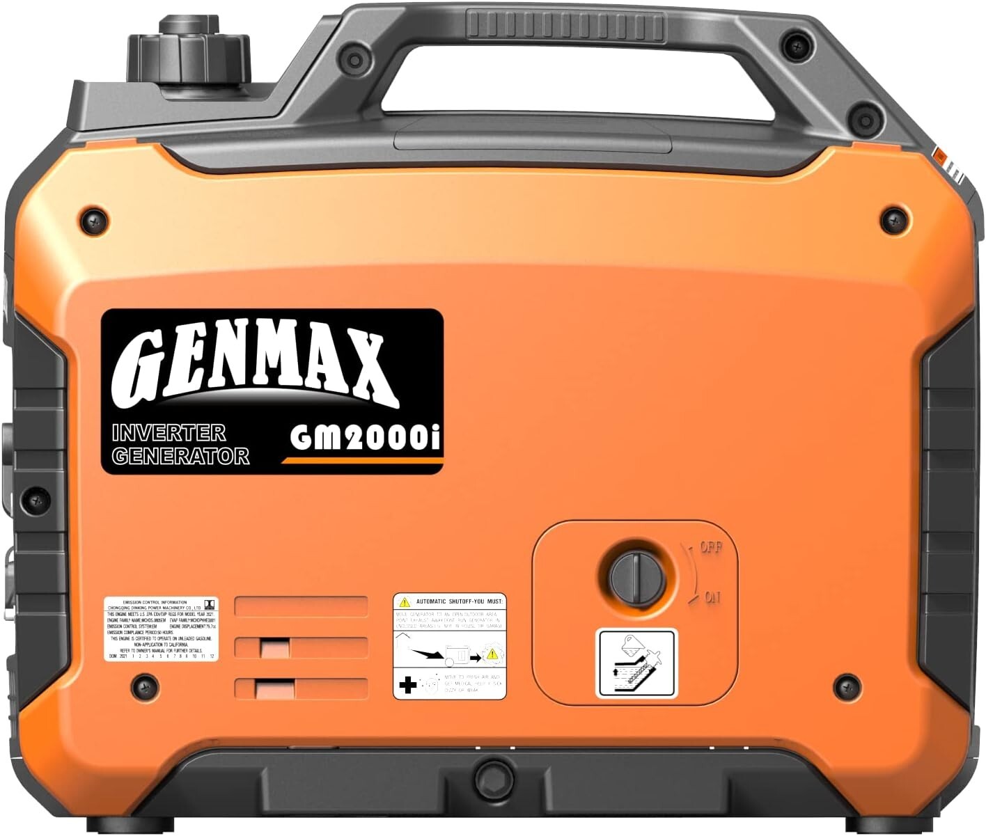 Lightweight 34 lbs Gas Generator with CO Safety Features for Home and Camping