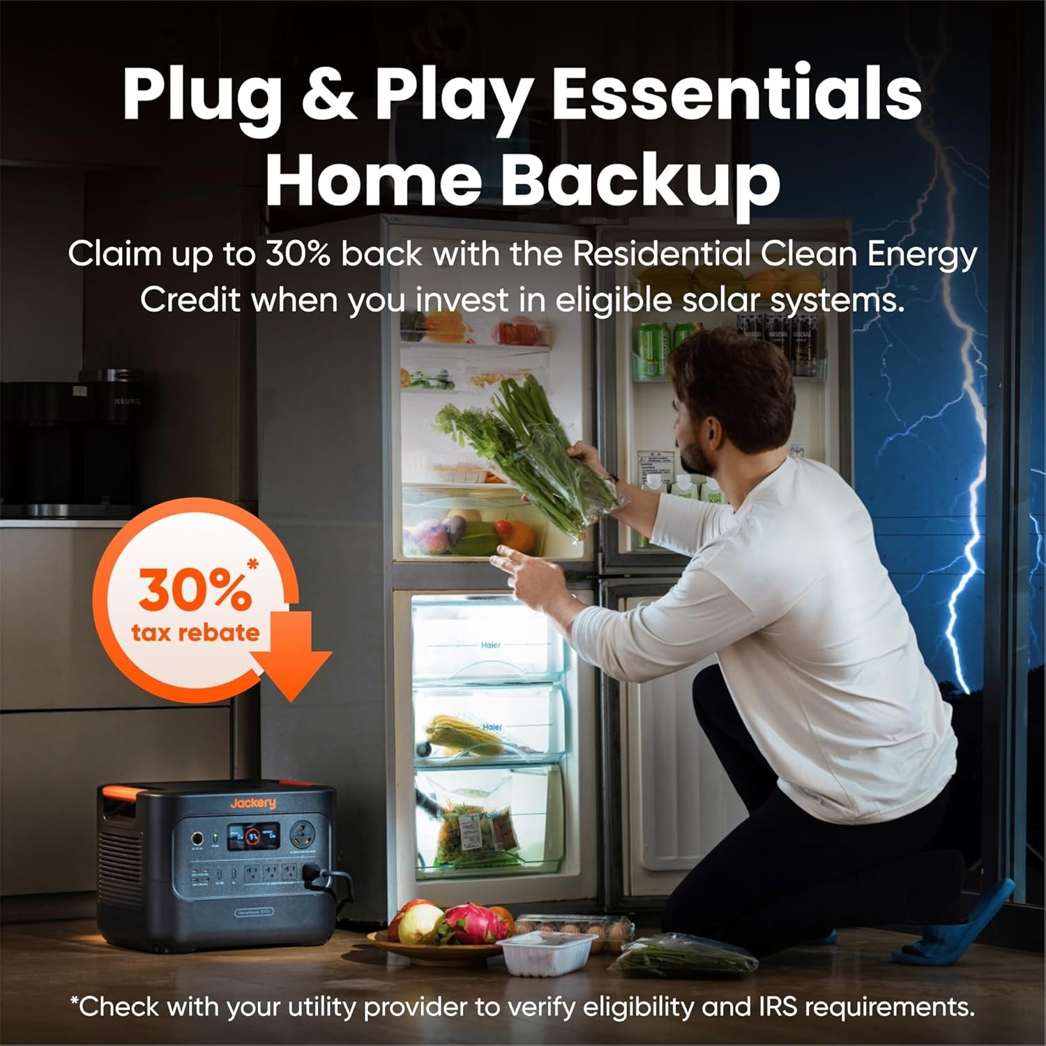 Jackery HomePower 3000 Portable Backup Power Station with 2x 200W Solar Panels