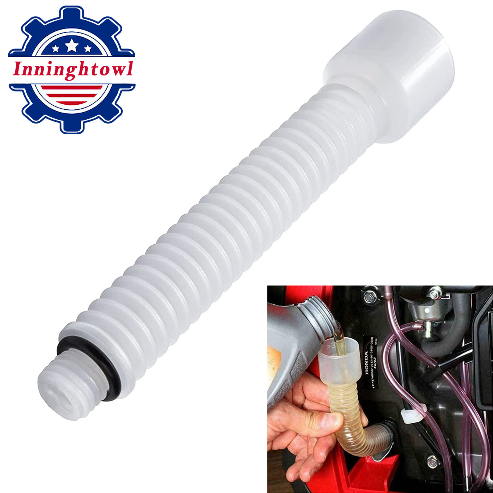 Mess Free Oil Change Funnel Tube Flexible Pipe for Honda EU2000i EU1000i Plastic