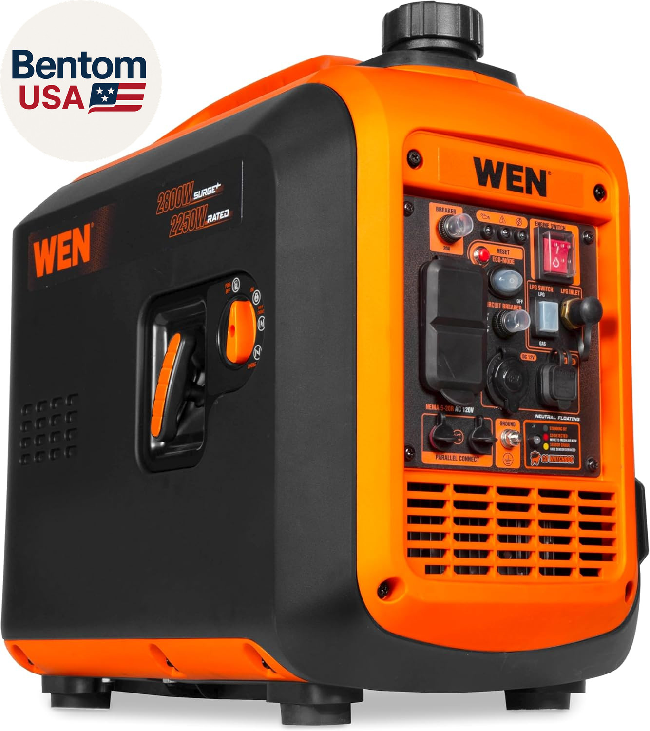 2800-Watt Dual Fuel Inverter Generator, Quiet, Portable, and Lightweight with Fu