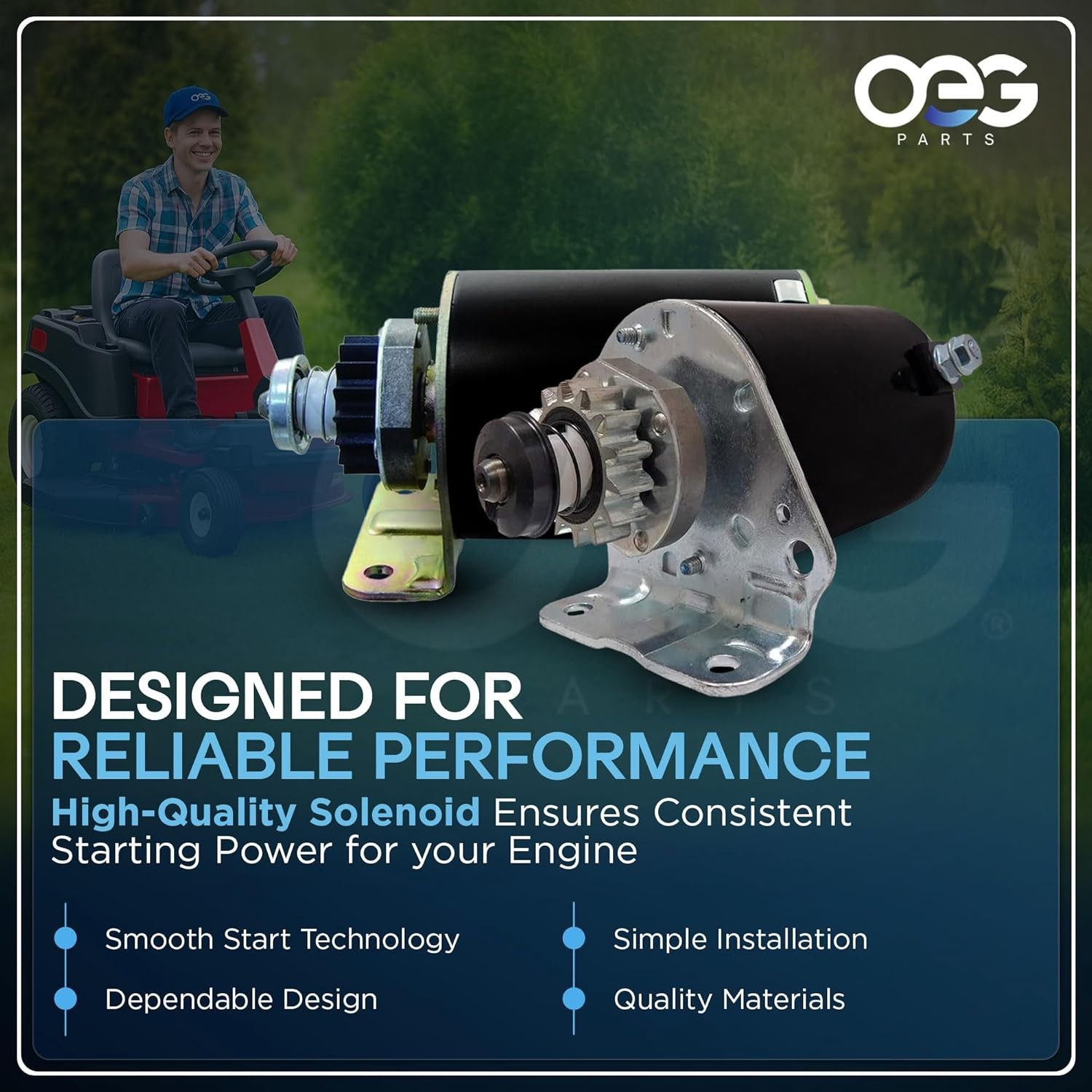High-Performance New Starter for Onan Generator Models 191-2416, 191-1630