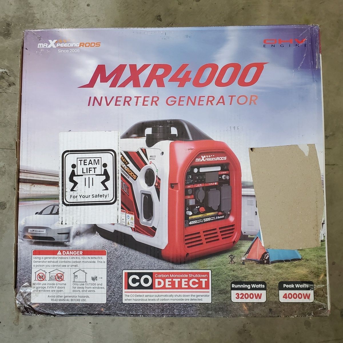 MAXPEEDINGRODS MXR4000 Inverter Generator Portable Bluetooth 4000W *