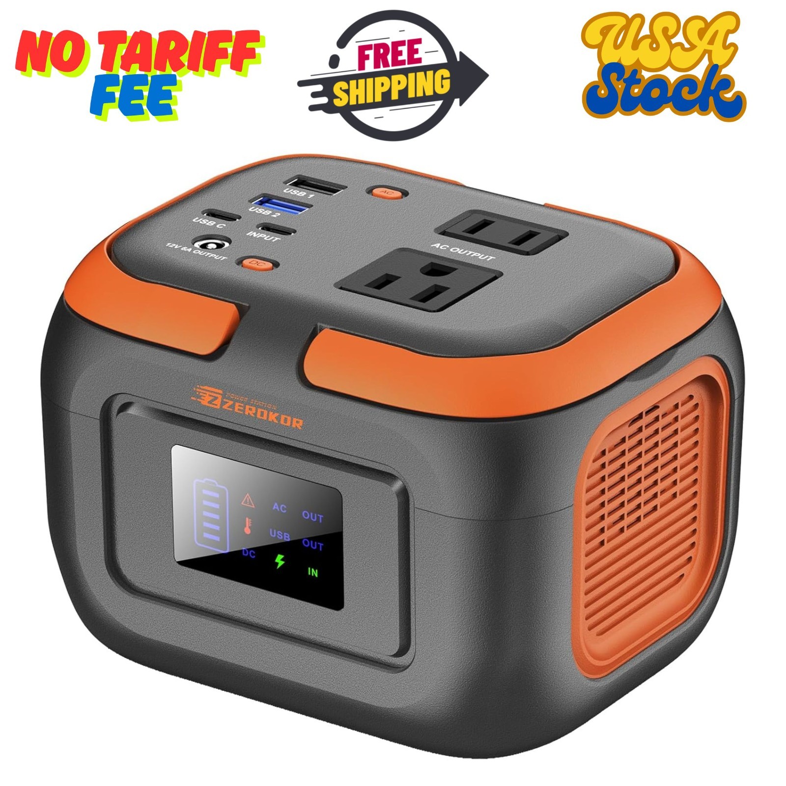 Portable Power Station 120W, 110V Power Bank with AC Outlet, Portable Generator