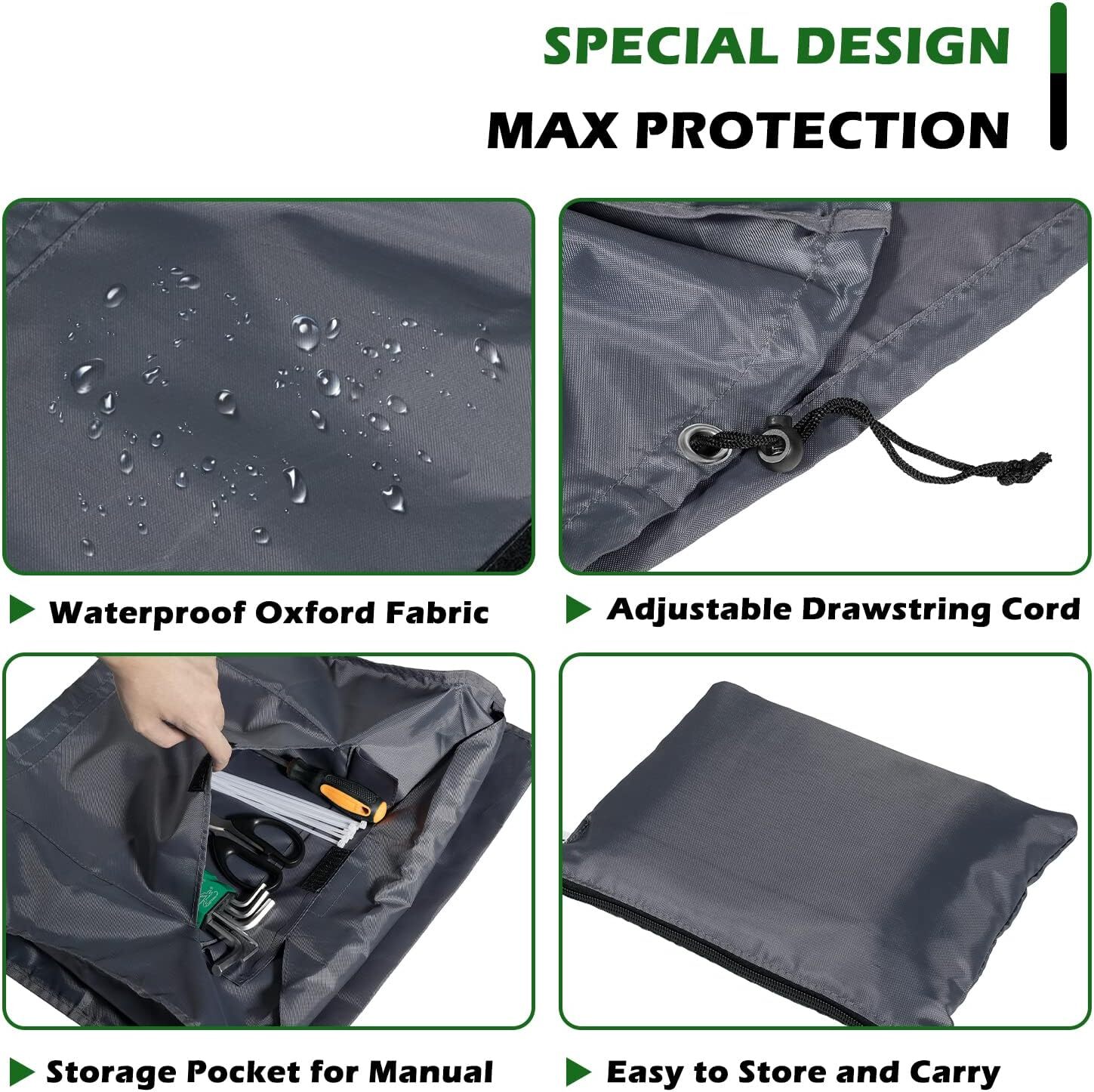 Waterproof Generator Cover w/ Storage Pocket for Honda Eu2200i Eu2000i EU2200IC