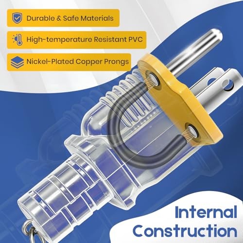 Neutral Ground Bonding Plug for Generator RV Surge Protector 2 Pack
