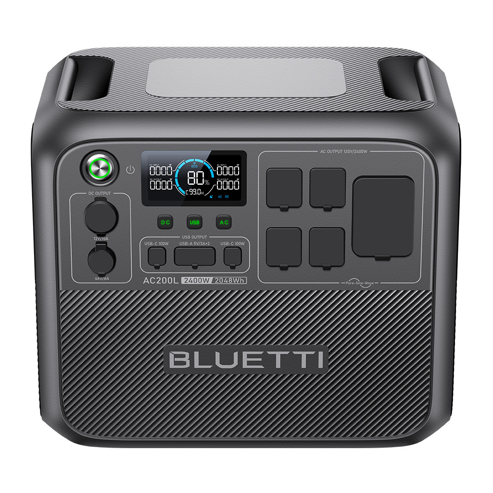 BLUETTI AC200L 2048Wh Portable Power Station Generator for Home Back-up/RV Trip