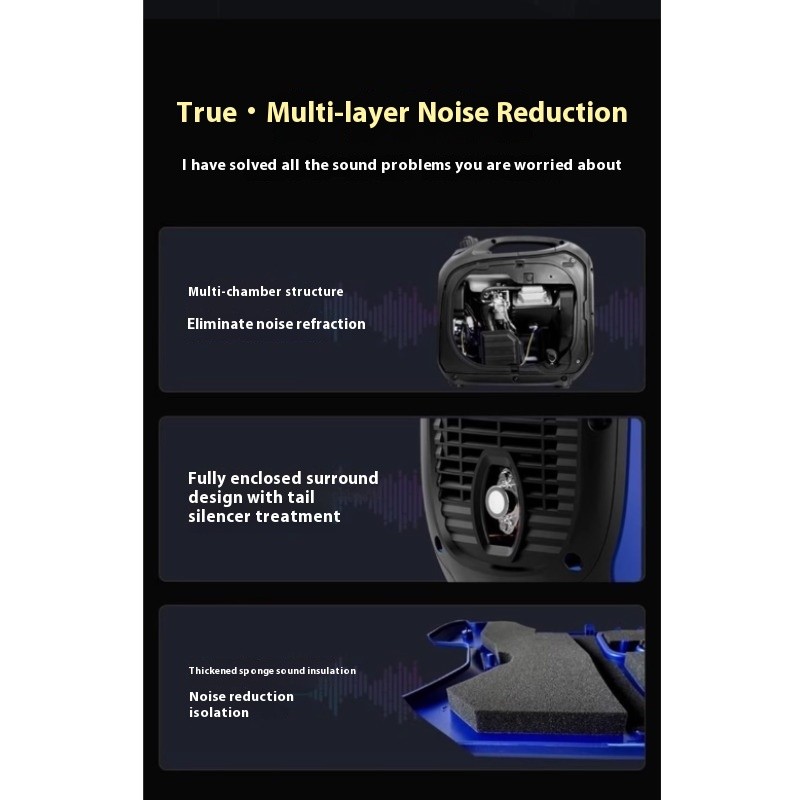 Gasoline Generator Small Household Mute Frequency Conversion Outdoor Portable