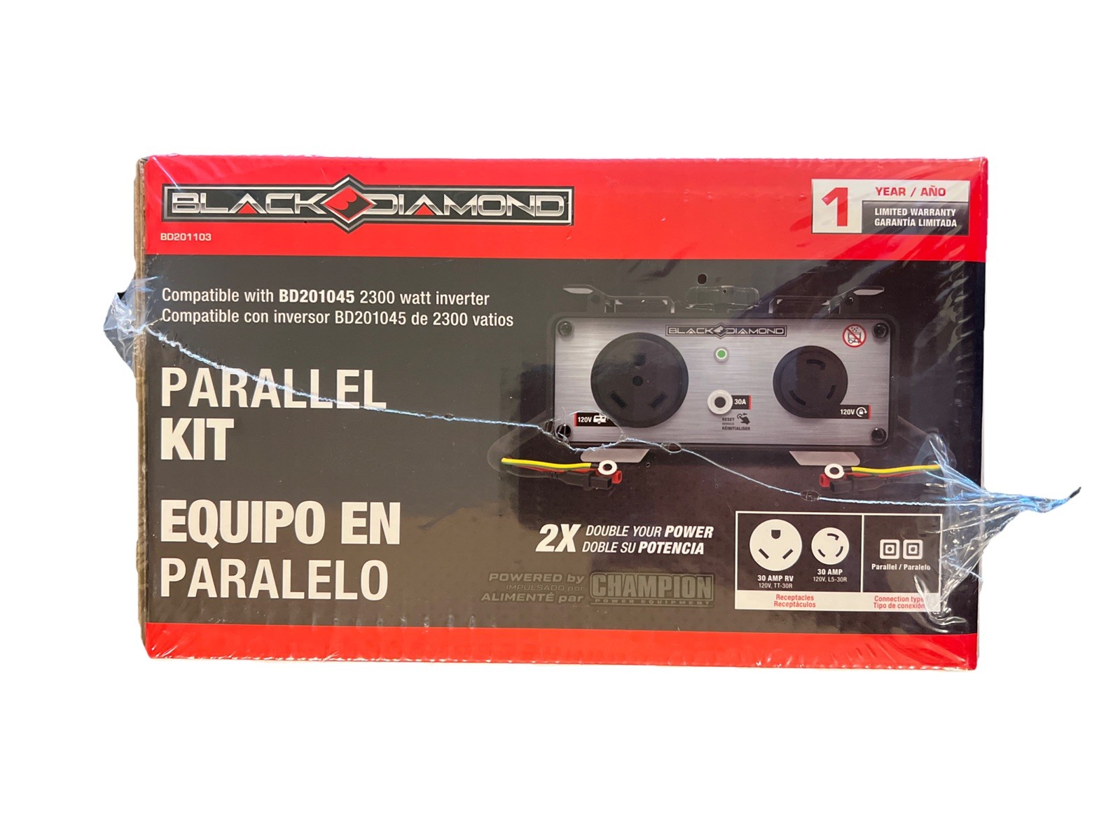 Black Diamond 30 Amp RV Parallel Kit BD201103 For BD201045 2300 Watt Inverter