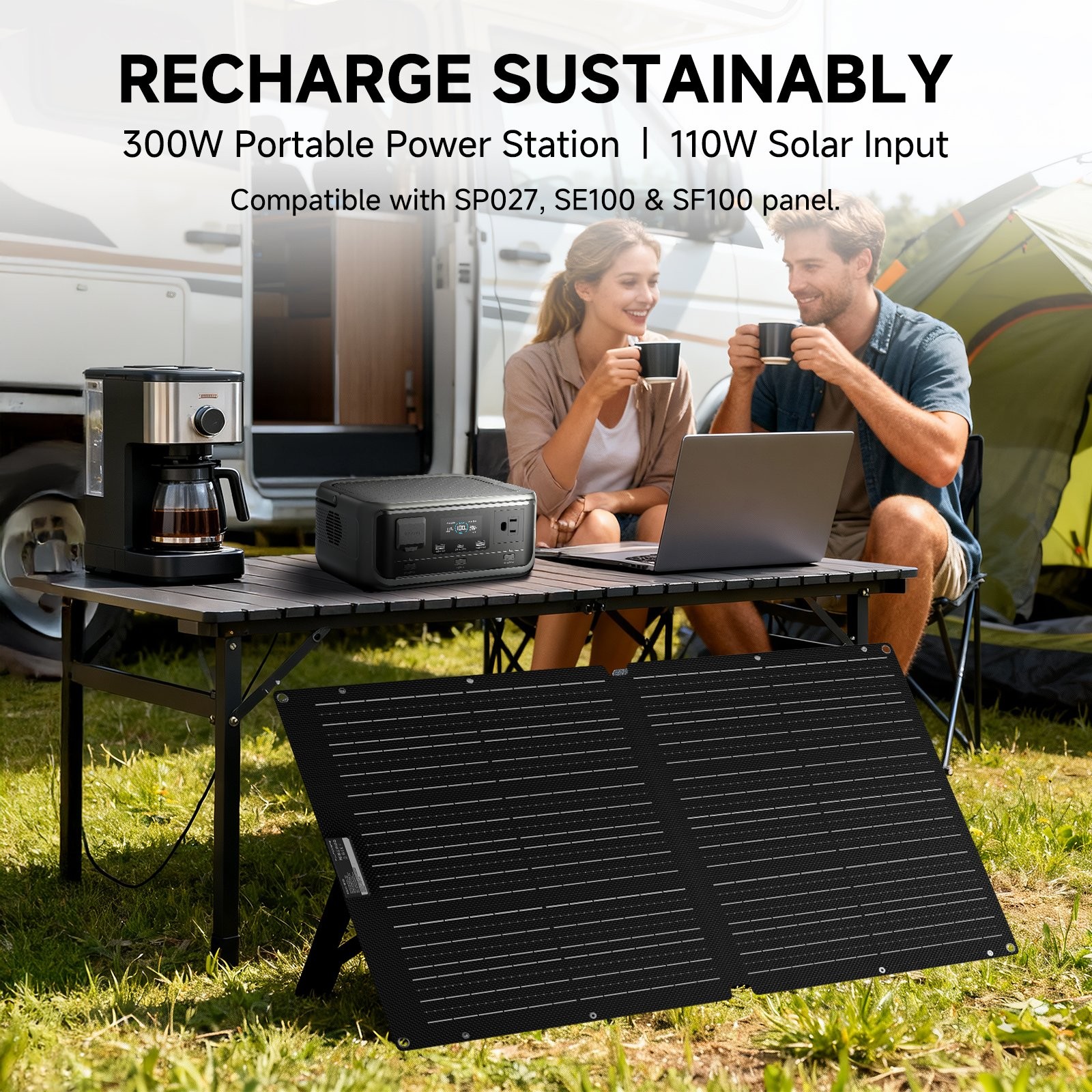 ALLPOWERS 299Wh R600 Portable Power Station 600W Solar Generator Refurbished