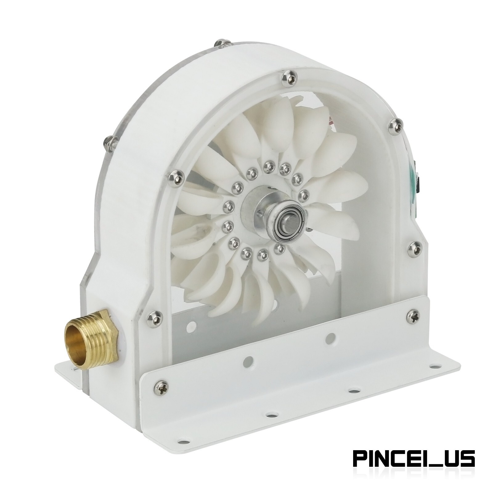 100W 50-2000RPM Pelton Hydro Generator Impulse Hydroelectric Generator pe66
