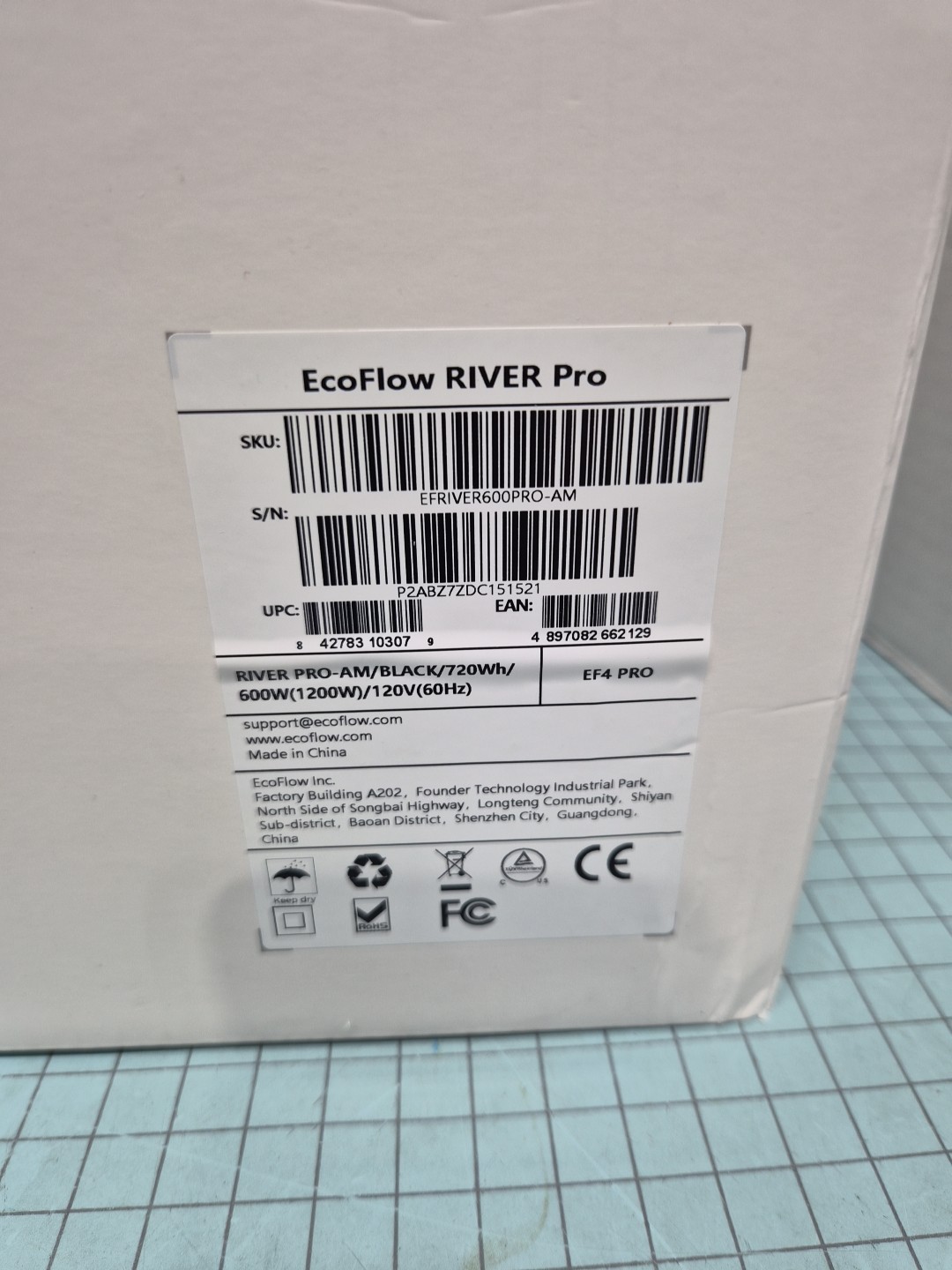 EcoFlow RIVER Pro Power Station 720Wh Generator for Outdoor, Camping, RV