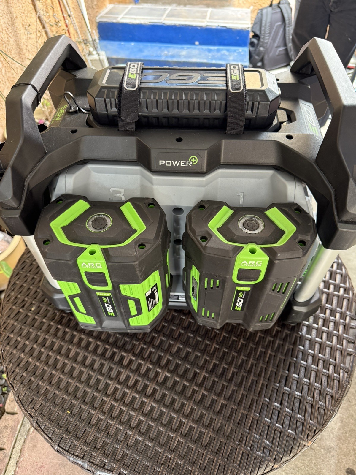 EGO Power Nexus Power Station PST3040 Portable Generator 3000W W/4 Batteries