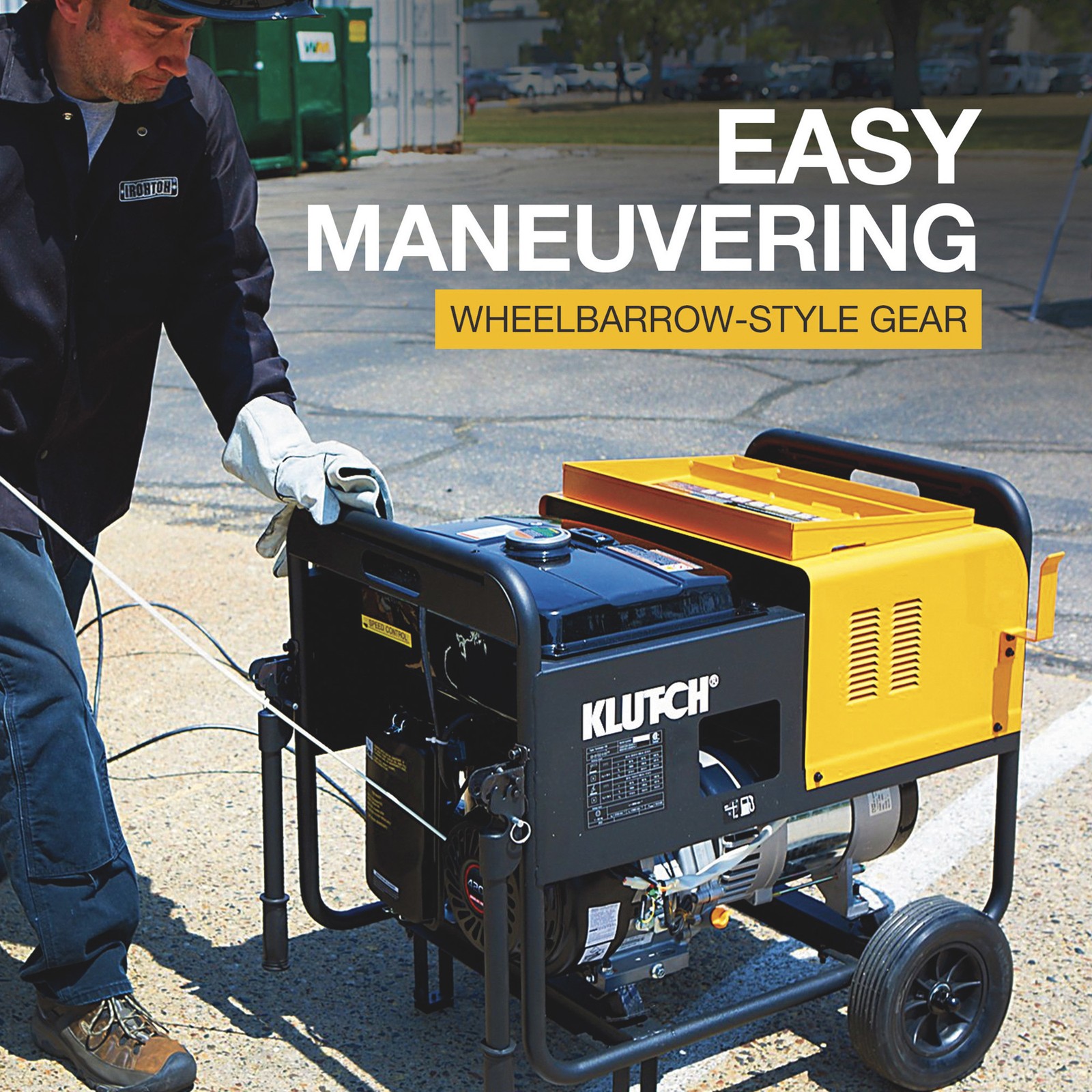 Klutch 6000 Watt Dual-Voltage Engine-Driven Inverter DC Arc Welder/AC Generator