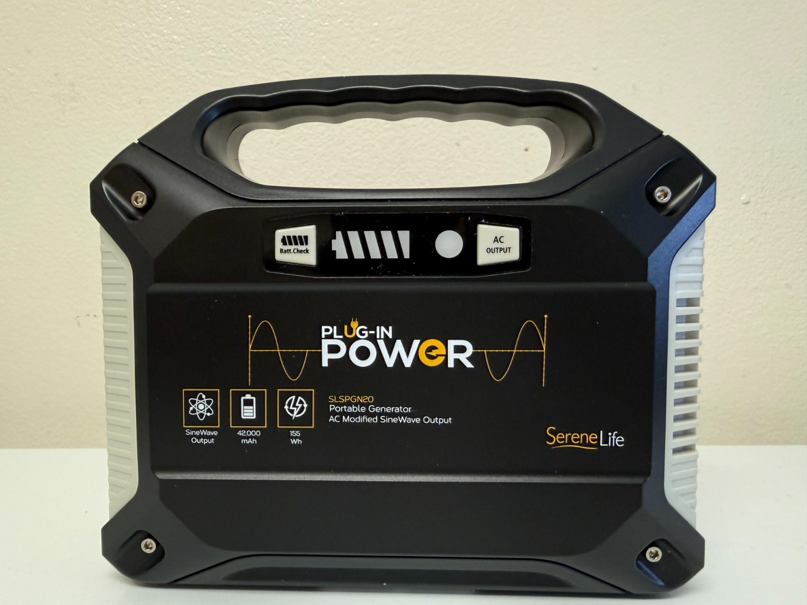 serene life plug-in 155wh power generator model SLSPGN20