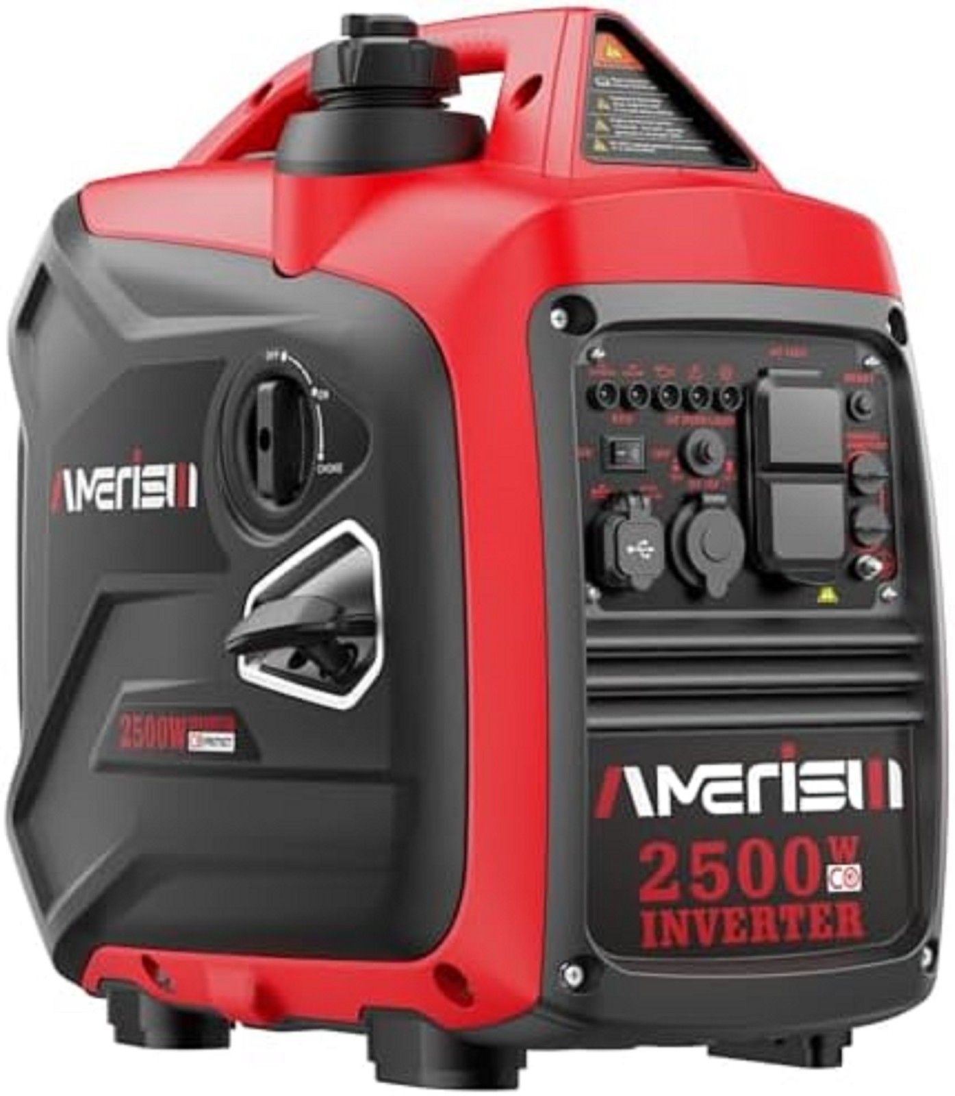 2500W Lightweight Portable Inverter Generator with CO Sensor for Home & RV