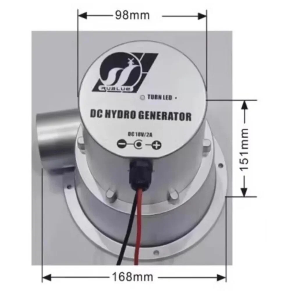Hydroelectric Generator 12V24V Water Turbine Type DC Permanent Magnet Brushless